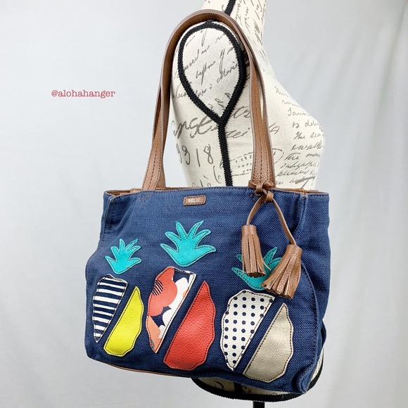 Relic Handbags - Relic, Pineapple Denim Handbag!